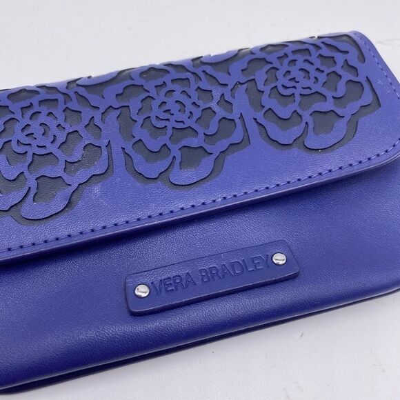 Vera Bradley Flower Embossed Leather Wallet - Picture 2 of 10